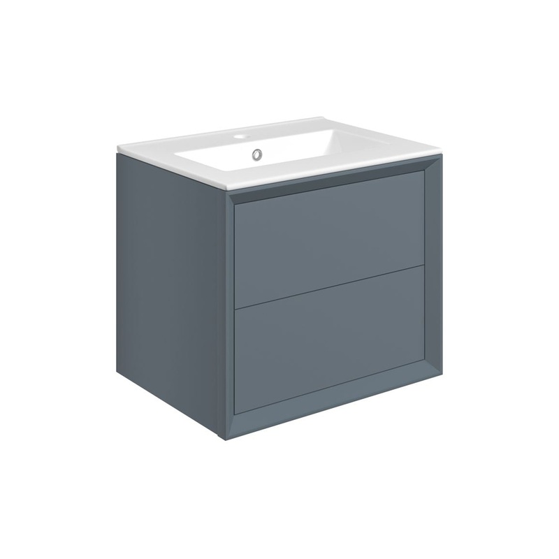 Ripon 815mm Wall Hung 2 Drawer Basin Unit & 1TH Thin Edge Basin