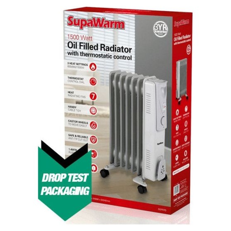 SupaWarm Oil Filled Radiator|1500w|2000w|2500w