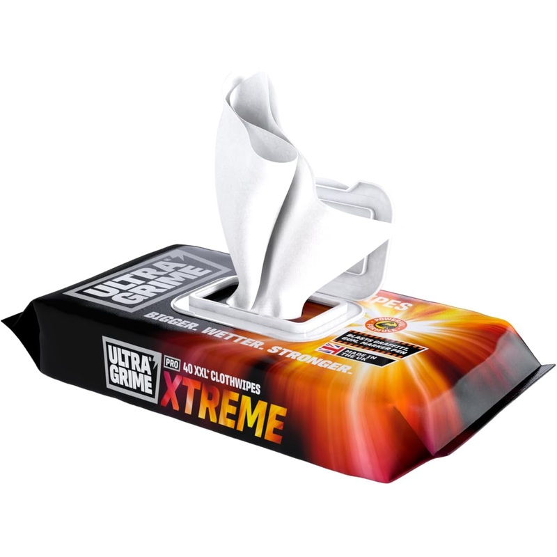 Ultragrime Pro Xtreme XXL Clothwipes Pack 40