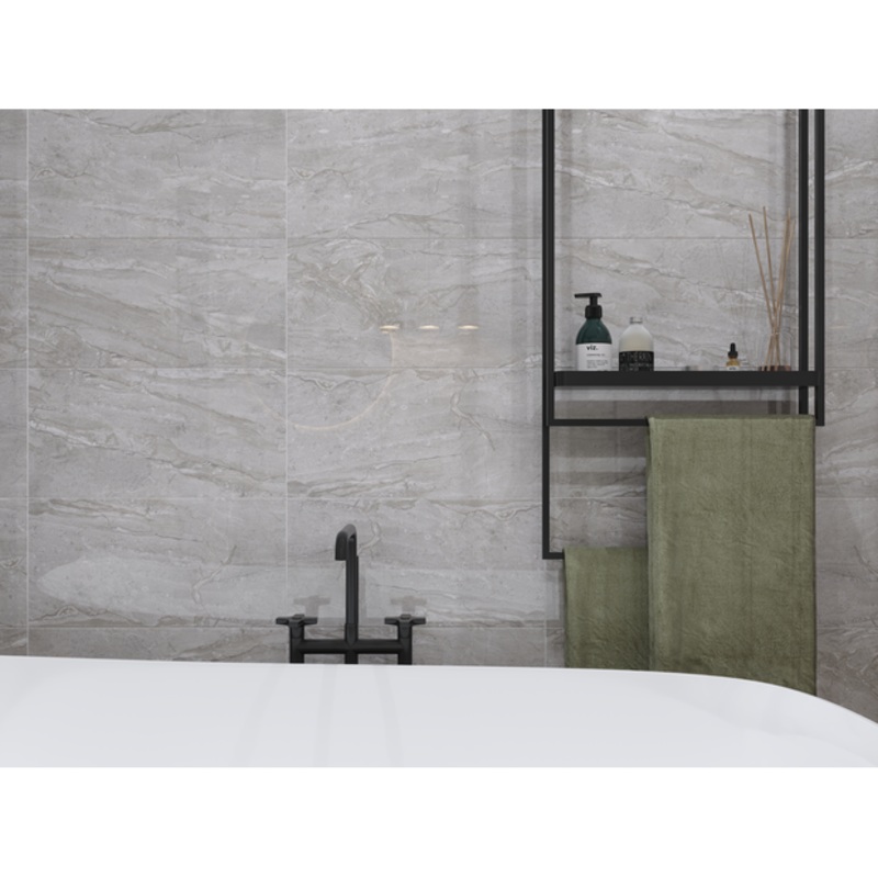 Golden Tile Marmo Milano Grey Marble Wall Tile 30 x 60cm