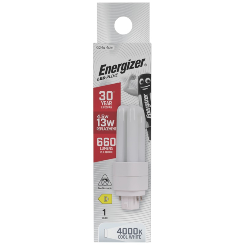 Energizer Led Pld G24q 4pin 4.5w 1300lm 4000k