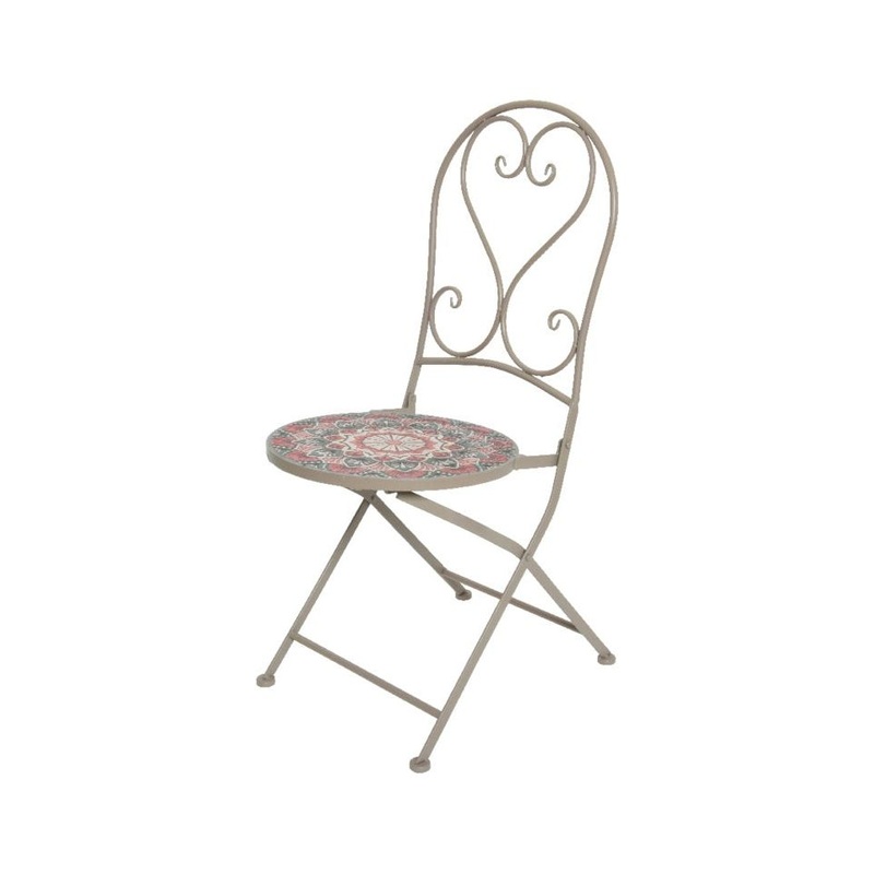 Kaemingk Bistro Chair Narbonne Iron Taupe 39cm