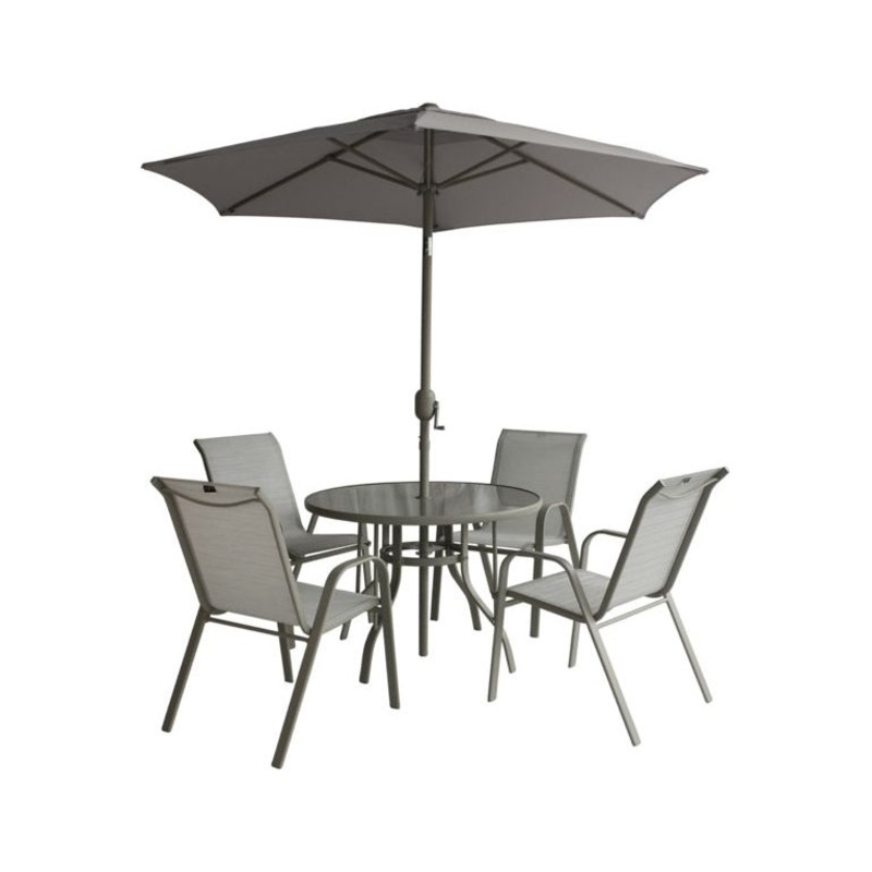Pagoda Capri 4 Seat Dining Set