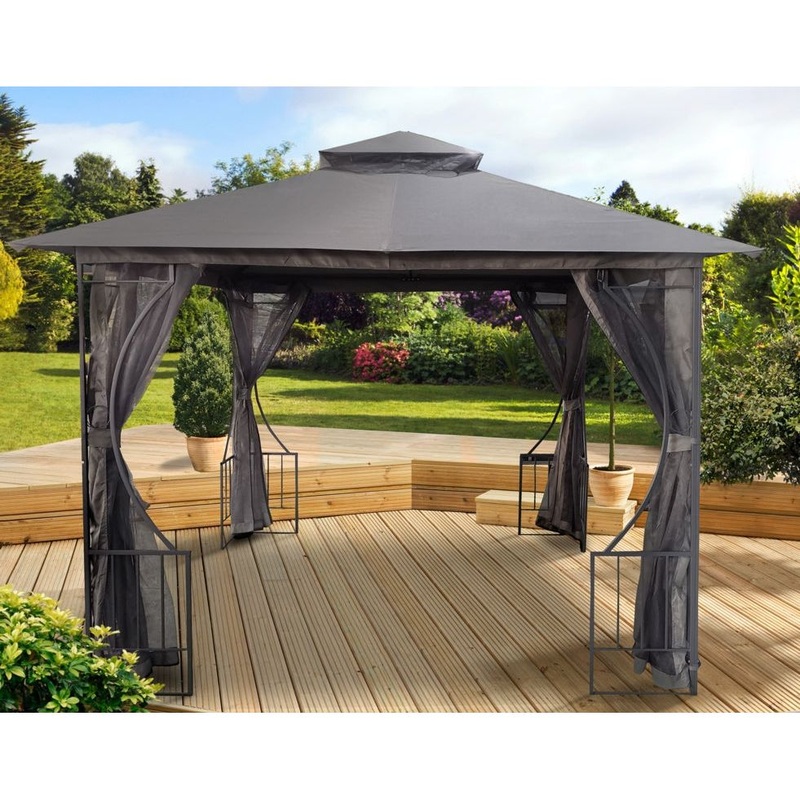Pagoda Oxford Gazebo 3m Grey