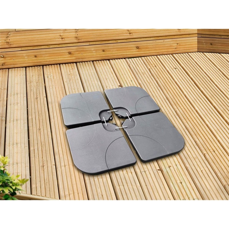 Pagoda Plastic Parasol Base (15L) 4 Piece