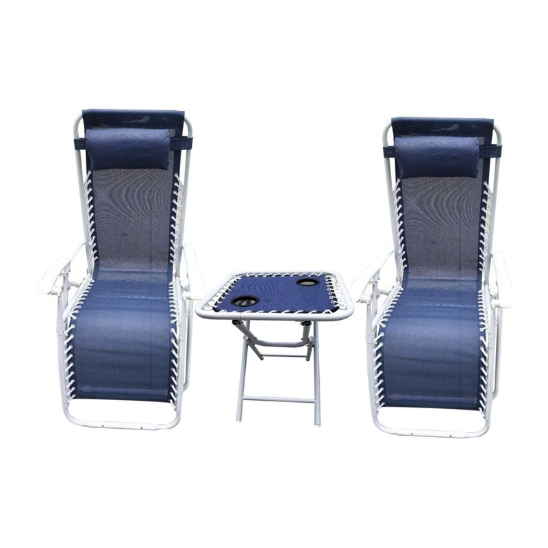 SupaGarden 3 Piece Zero Gravity Chair Set