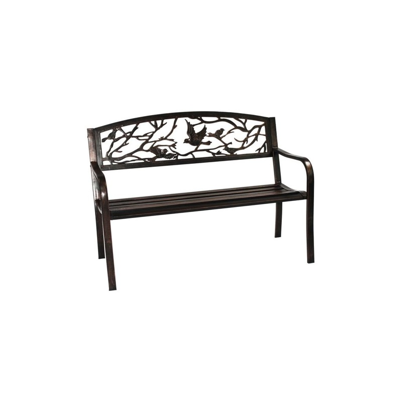 SupaGarden Bird Back Metal Bench
