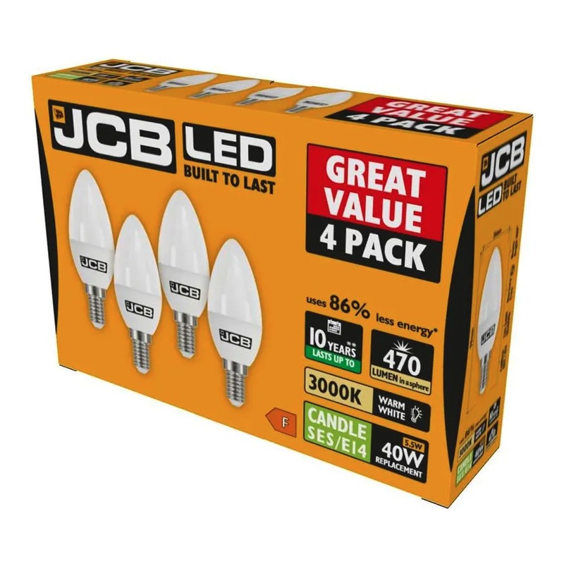 JCB Candle SES 3000k E14 Warm White