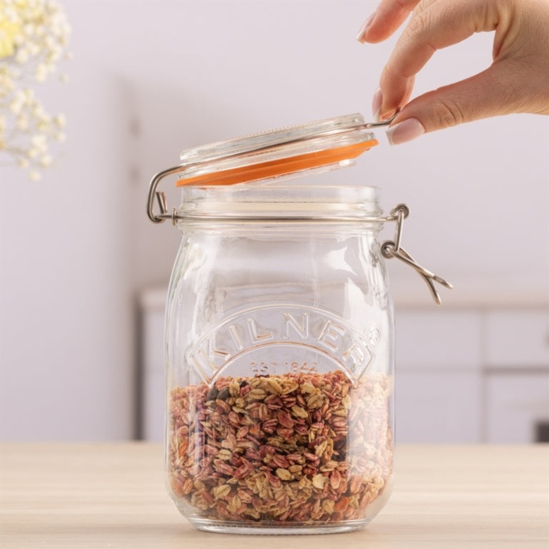 Kilner Clip Top Jar – Round|1L|2L