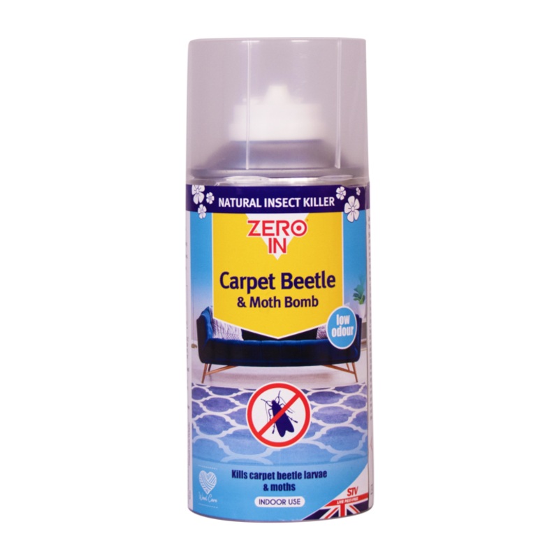 Zero In Carpet Beetle & Moth Bomb  150ML Aerosol