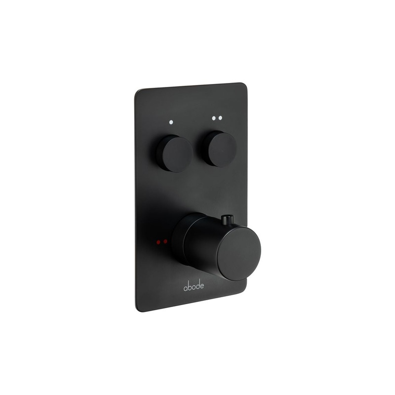 Abode Uno Concealed Push Button Shower (2 Exit) – Matt Black