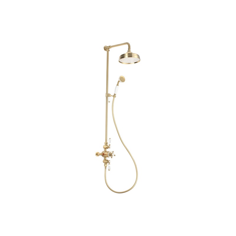 Burchs Thermostatic Shower Kit – Brushed Brass