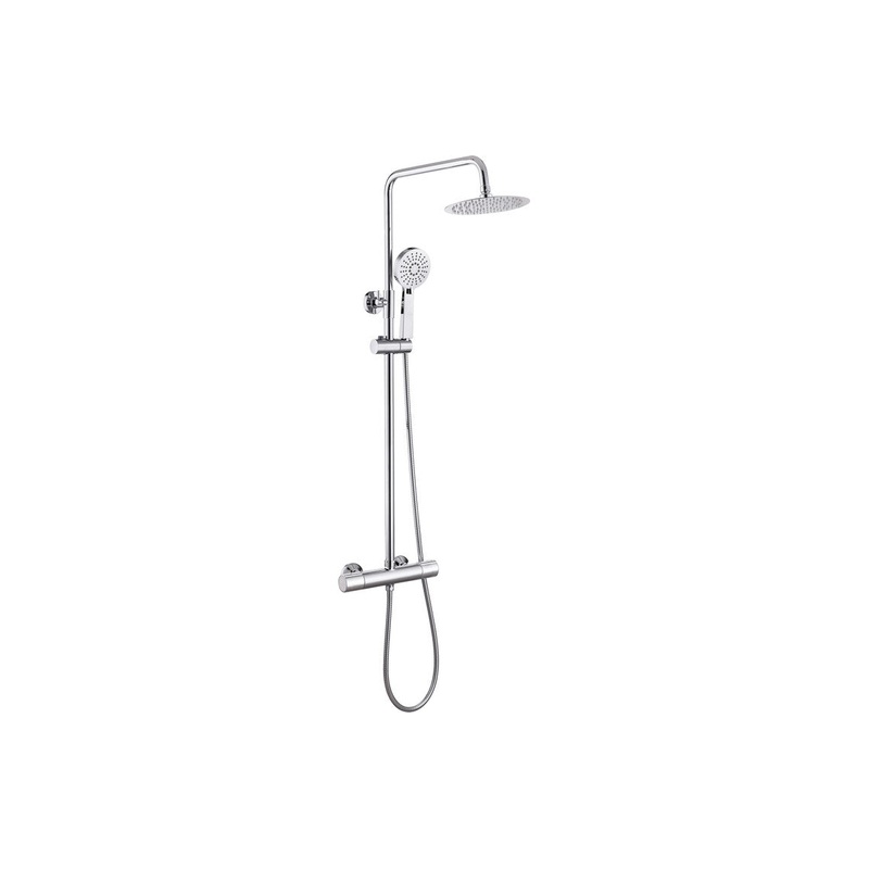Canyon Cool-Touch Thermostatic Mixer Shower w/Riser & Overhead Kit – Chrome