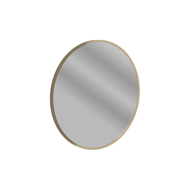 Sangha 600mmRound Mirror – Brushed Bronze