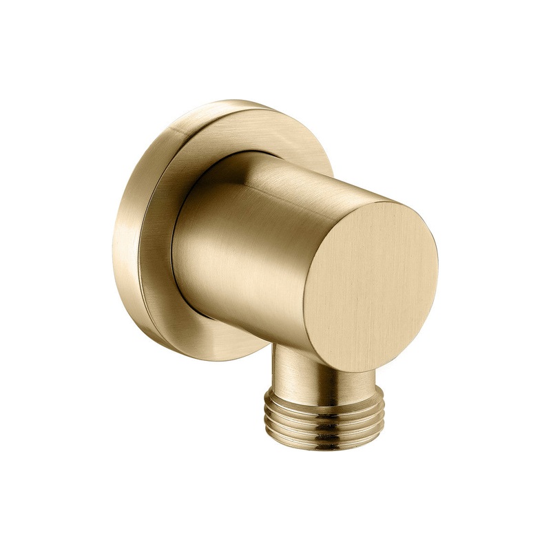 Wall Outlet Elbow – Brushed Brass
