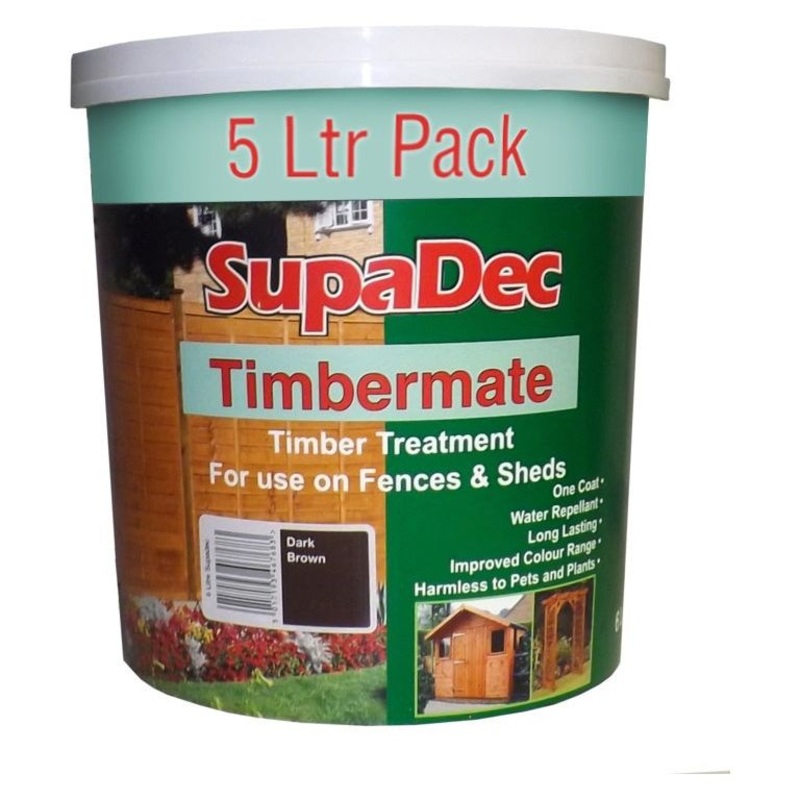 SupaDec Timbermate 5L|Dark Brown|Autumn Gold|Black|Green|Lunar Grey|Red Cedar