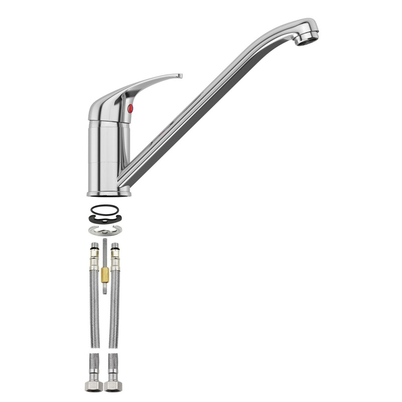 SupaPlumb Sezana Mono Block Mixer Sink Tap – W: 43mm H: 170mm D: 246mm
