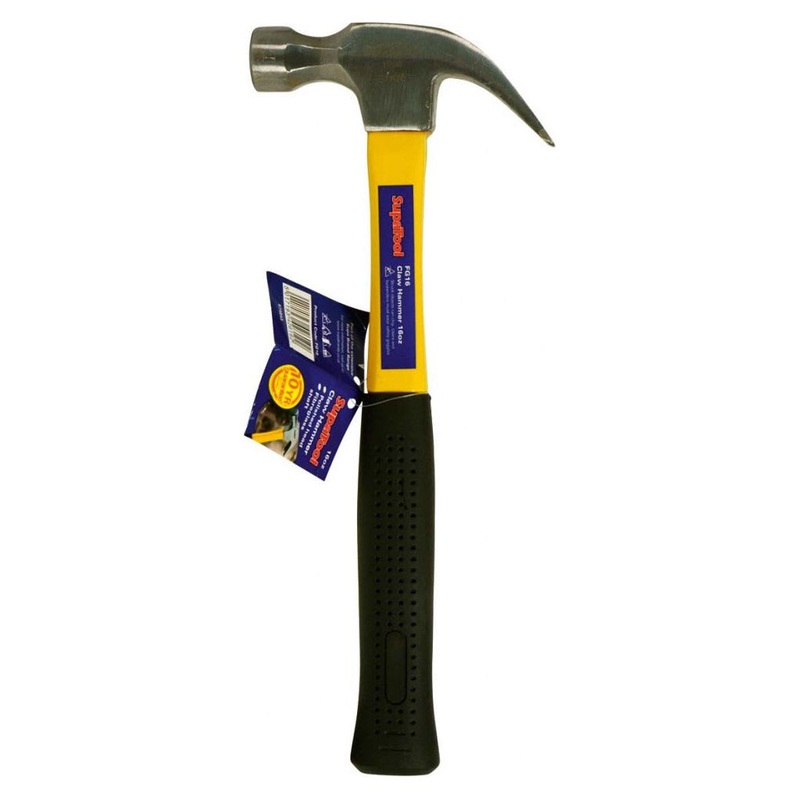SupaTool Claw Hammer With Fibreglass Shaft