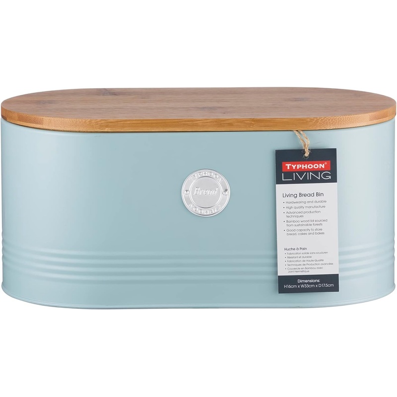 Typhoon Living Bread Bin  Blue (7.5L)