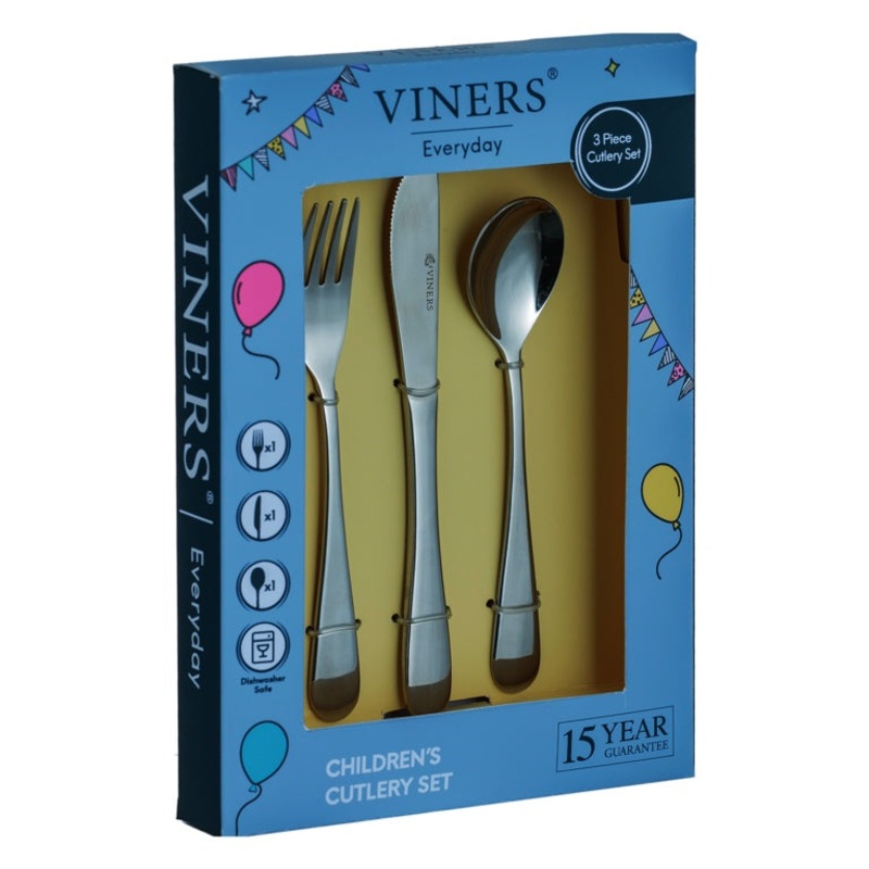 Viners Everyday Kids Cutlery Gift Box  3 Piece Set