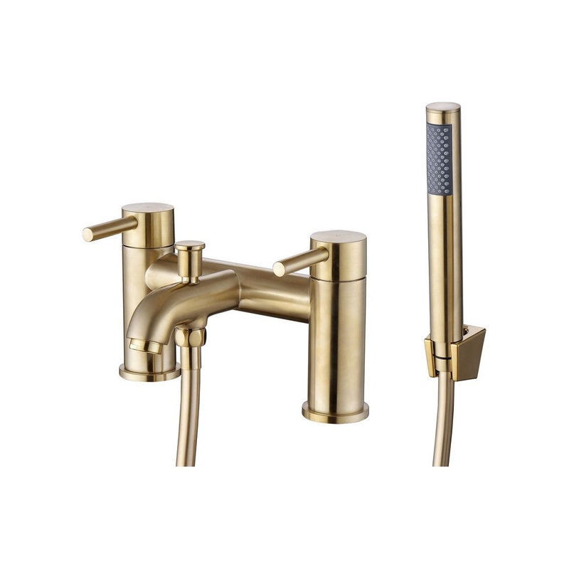 Berkley Bath/Shower Mixer & Bracket – Brushed Brass