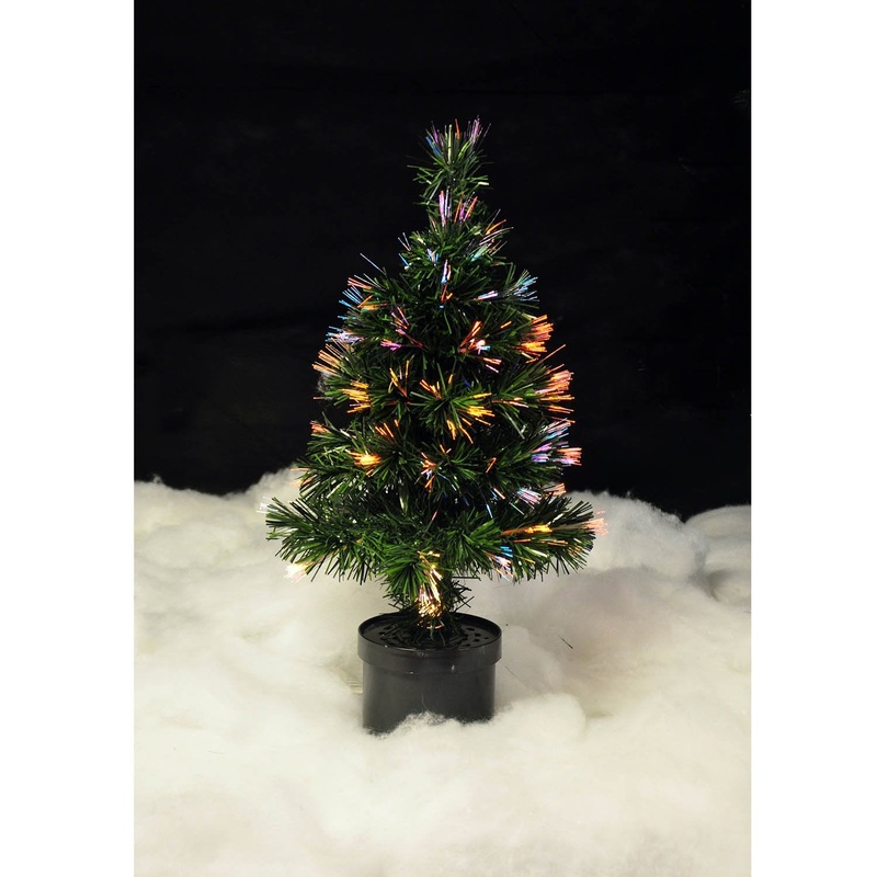 Kingfisher 60cm Colour Changing Fibre Optic Christmas Tree