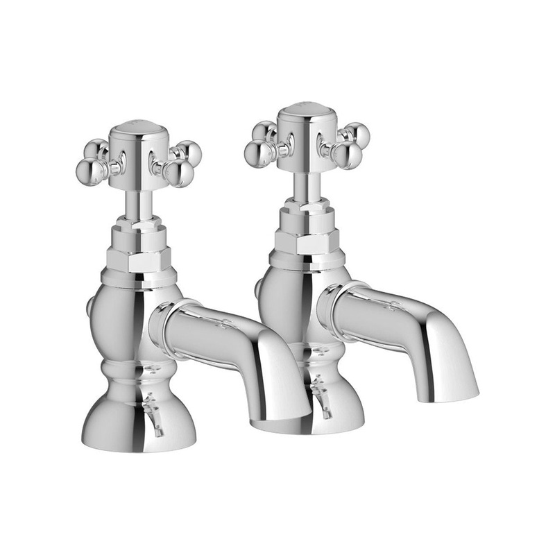 Namdi Bath Pillar Taps – Chrome