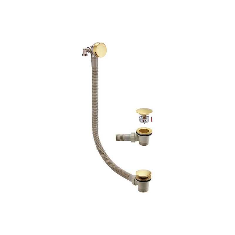 Bath Filler Waste & Overflow – Brushed Brass