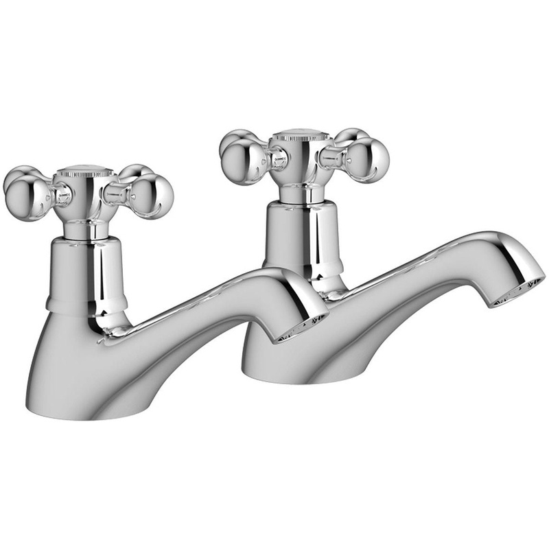 Hawley Basin Pillar Taps – Chrome