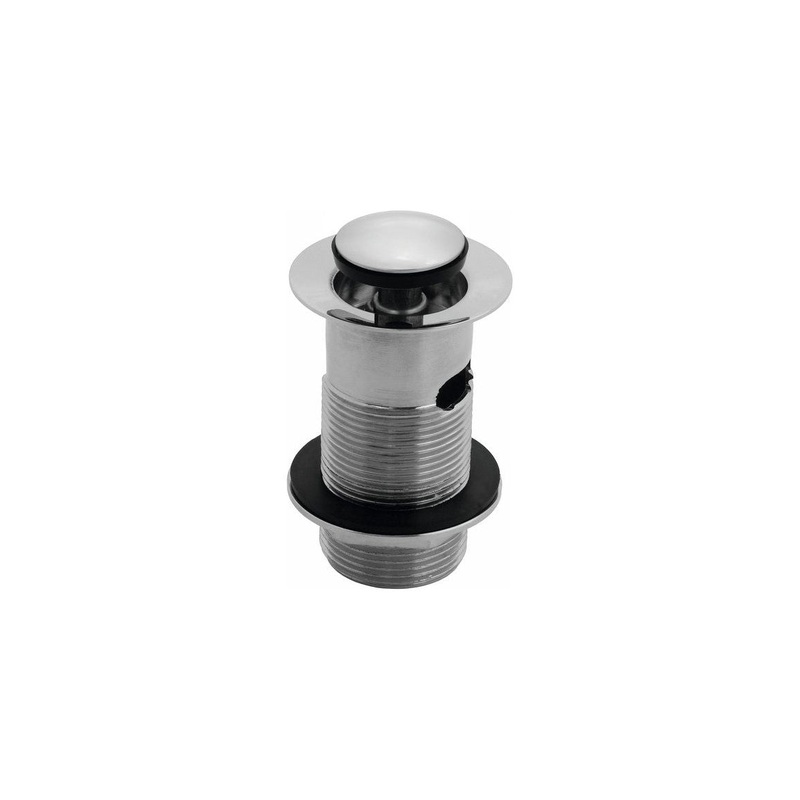 Slotted Round Basin Waste – Chrome