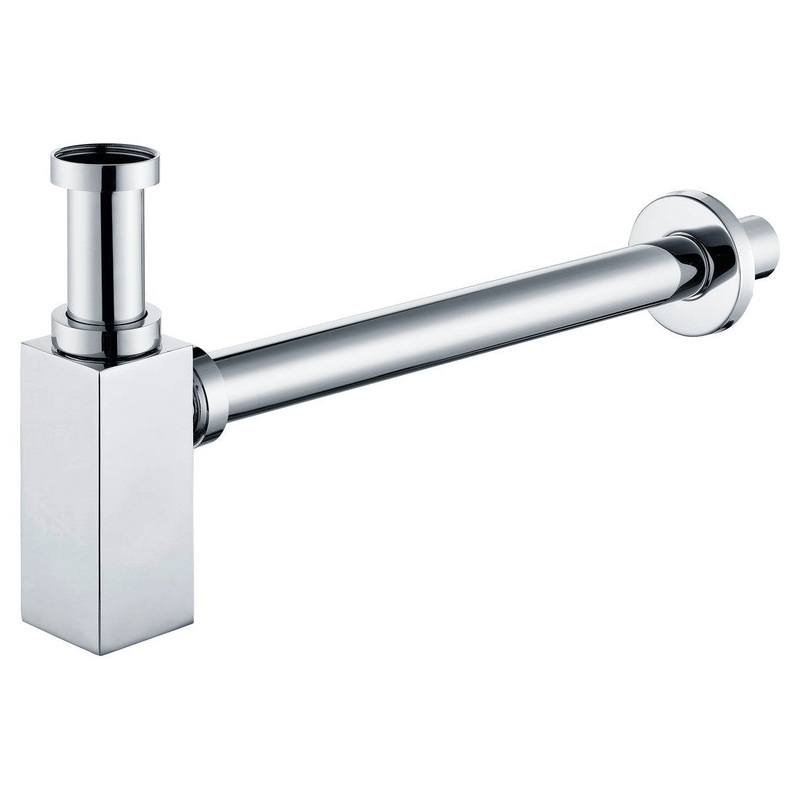 Square Bottle Trap – Chrome