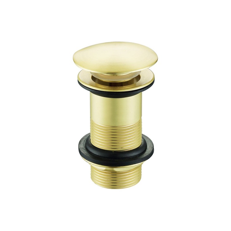 Unslotted Mushroom Basin Waste (1 1/4) – Brushed Brass