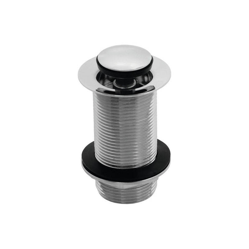 Unslotted Round Basin Waste – Chrome