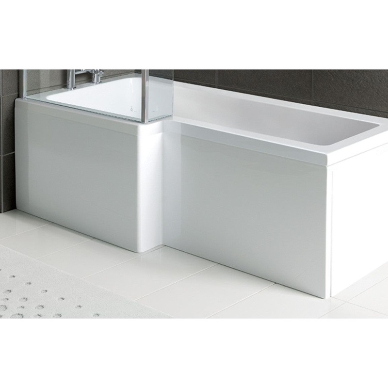 1700mm L Shape Front Bath Panel – White