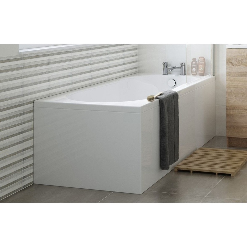 1810x810mm One-Piece Bath Panel – White Gloss