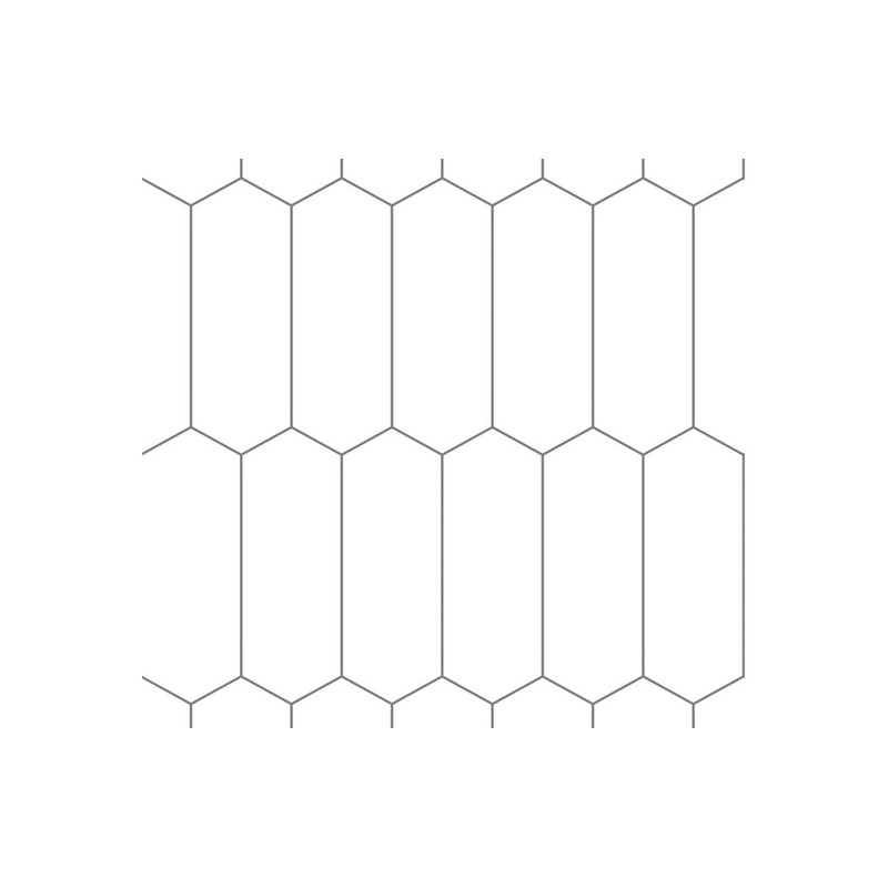 Fibo Urban – Denver White (Elongated Hexagonal)