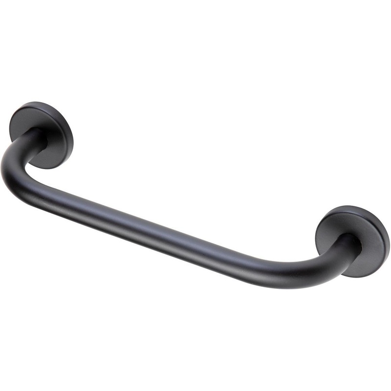 Straight 35cm Grab Rail – Matt Black