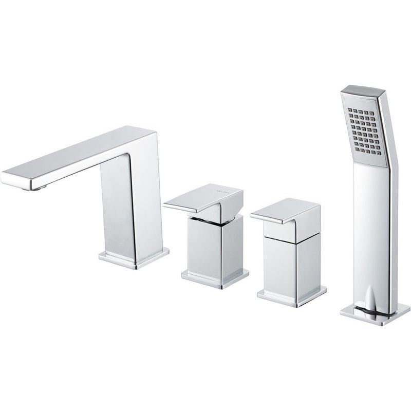 Vema Lys 4-Hole Deck Mounted Bath/Shower Mixer – Chrome