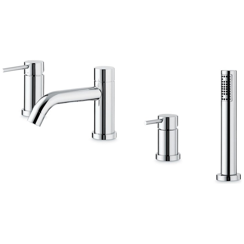 Vema Maira 4-Hole Deck Mounted Bath/Shower Mixer – Chrome