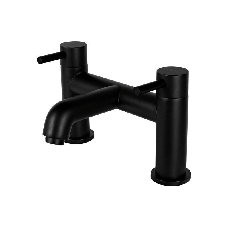Vema Maira Deck Mounted Bath Filler – Matt Black