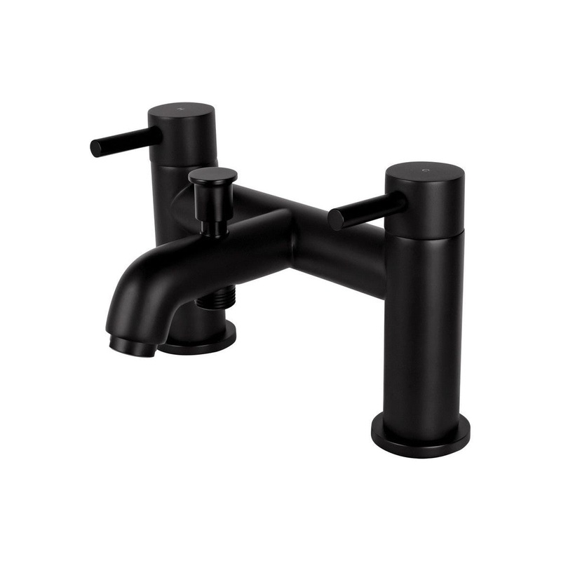 Vema Maira Deck Mounted Bath/Shower Mixer – Matt Black