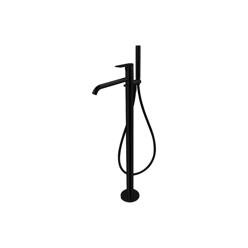 Vema Timea Floor Standing Bath/Shower Mixer – Matt Black