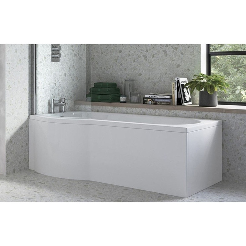 1700mm P Shape Front Bath Panel – White