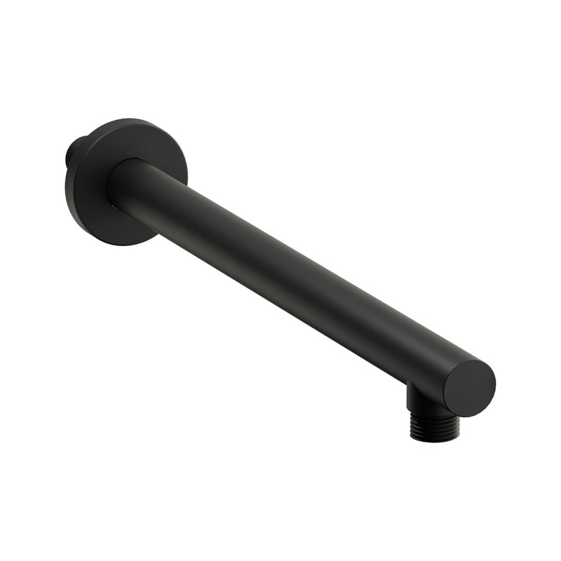 Abode Euphoria Wall Mounted Circular Shower Arm – Matt Black