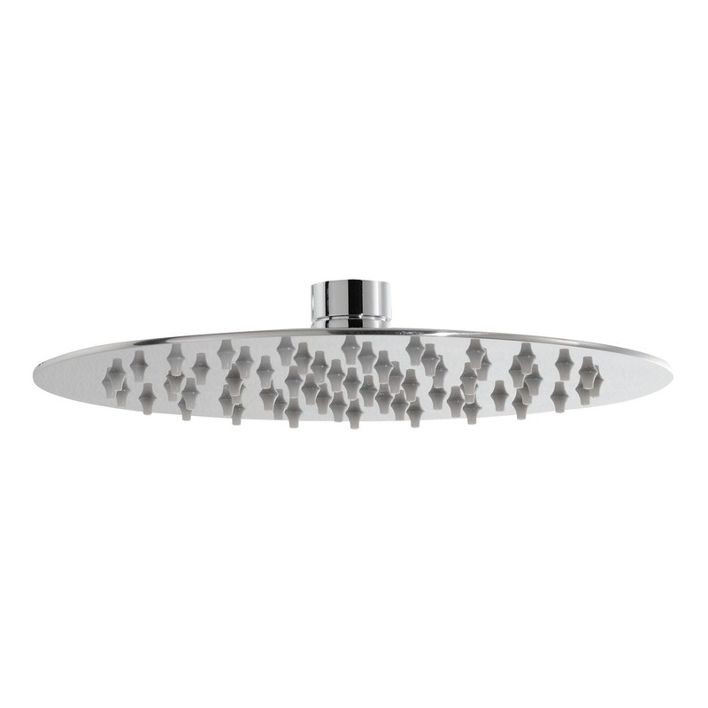 Abode Storm Slimline 200x200x3mm Circular Showerhead – St/Steel