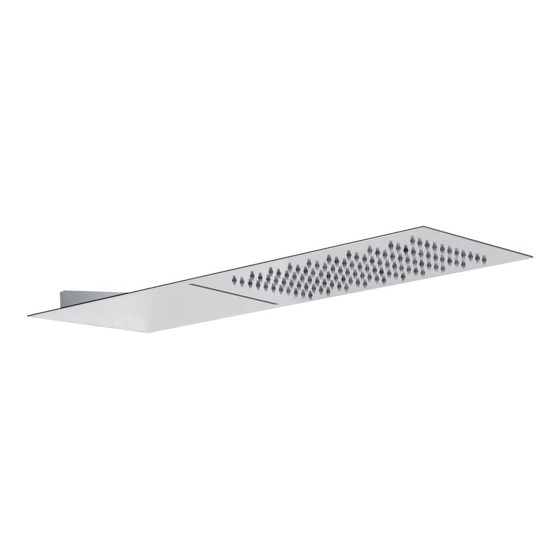 Abode Storm Slimline 3mm Wall Mounted Waterfall Showerhead – St/Steel