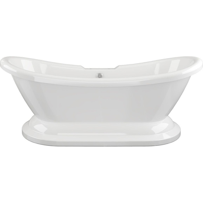 Barawa Freestanding 1760x700x720mm 2TH Bath w/Base – White