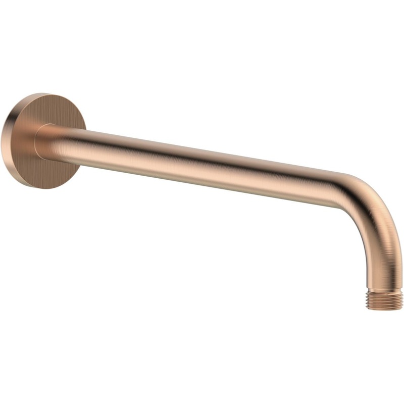Berry 320mm Round Shower Arm – Brushed Bronze