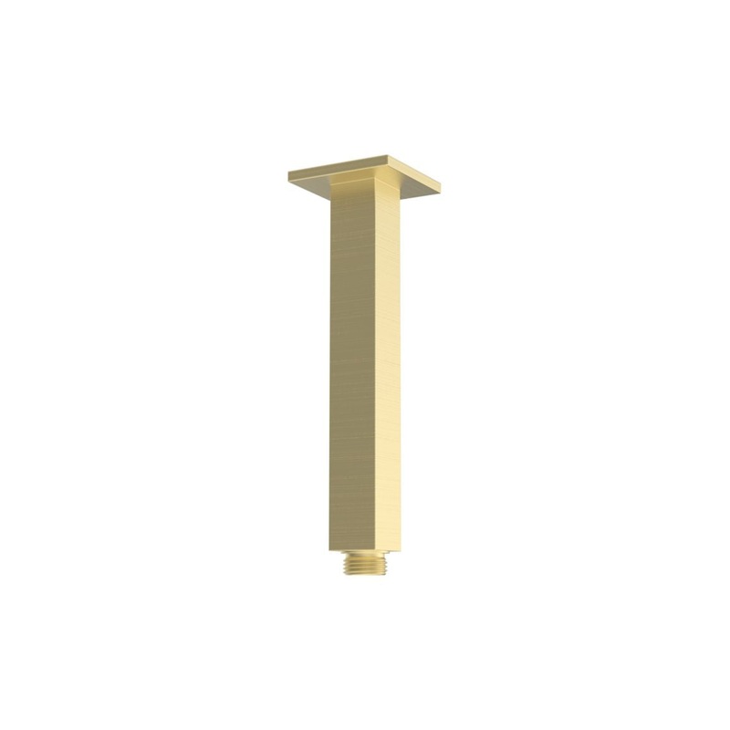 Engleman 180mm Square Ceiling Arm – Brushed Brass