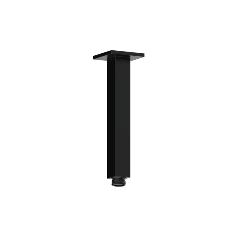 Engleman 180mm Square Ceiling Arm – Matt Black